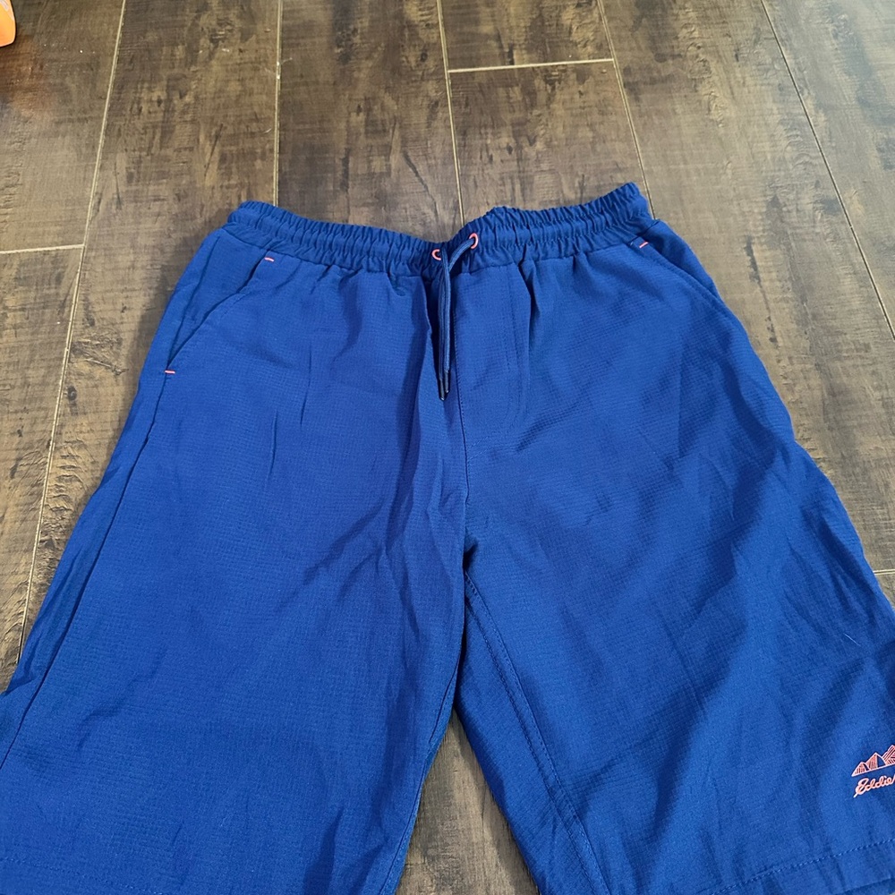 Eddie Bauer Red and Blue Mesh Shorts